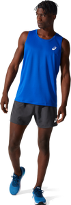 M Asics Run Silver Singlet