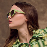 Deco G 'Green Tea Nebula' Sunglasses