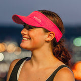 Neon Flash Reflective Pink Sprints Visor