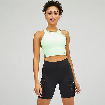 W New Balance Q Speed Shield Crop Run Bra