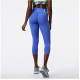 W New Balance Graphic Impact Run Mid Rise Crop