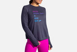 W Brooks Distance Graphic Long Sleeve