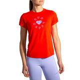 W Brooks Distance Graphic Short Sleeve