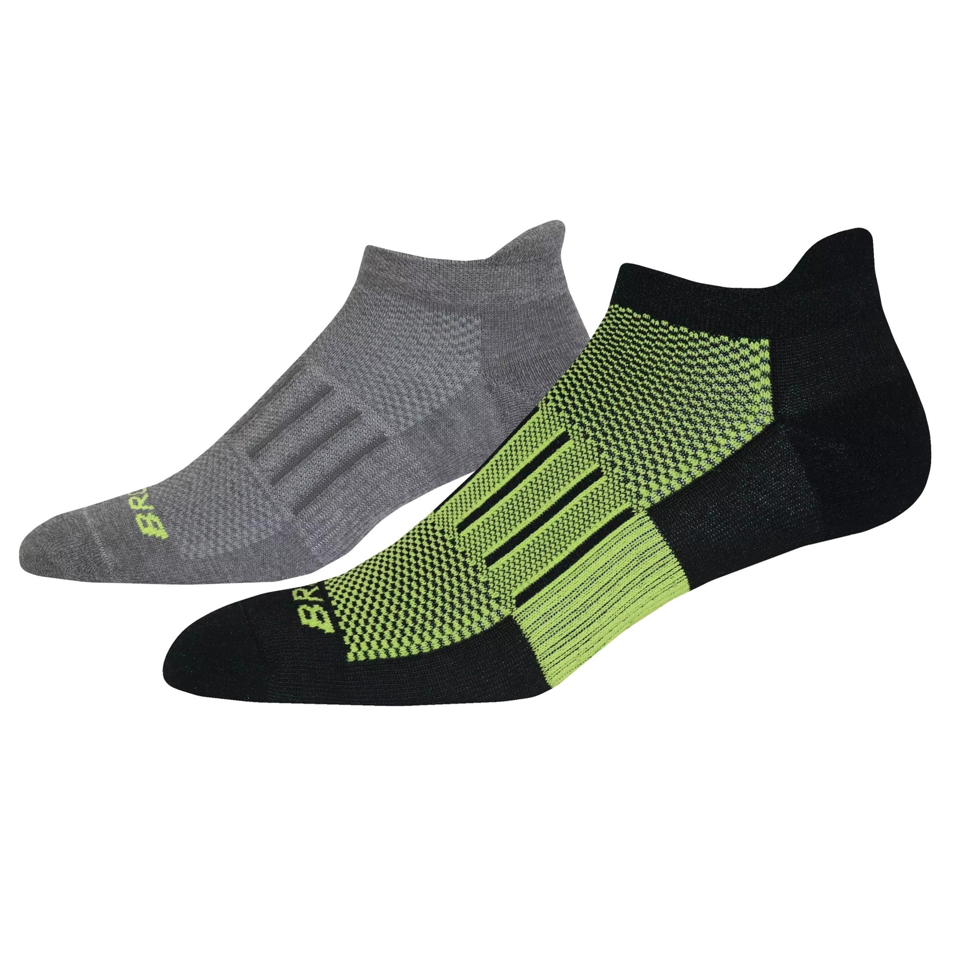 Brooks Ghost Midweight No Show Sock 2 pack Runners Choice Kingston