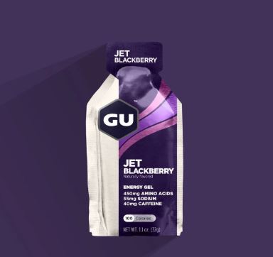 Gu Energy Gel- Jet Blackberry + Caffeine