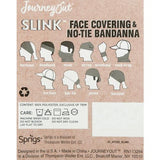 Slink Face Cover & No-Tie Bandanna Gaitor- Black & White Paisley